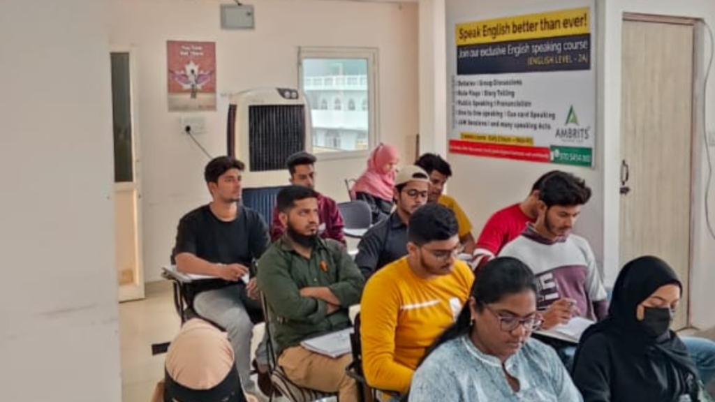 A Spoken English classroom session