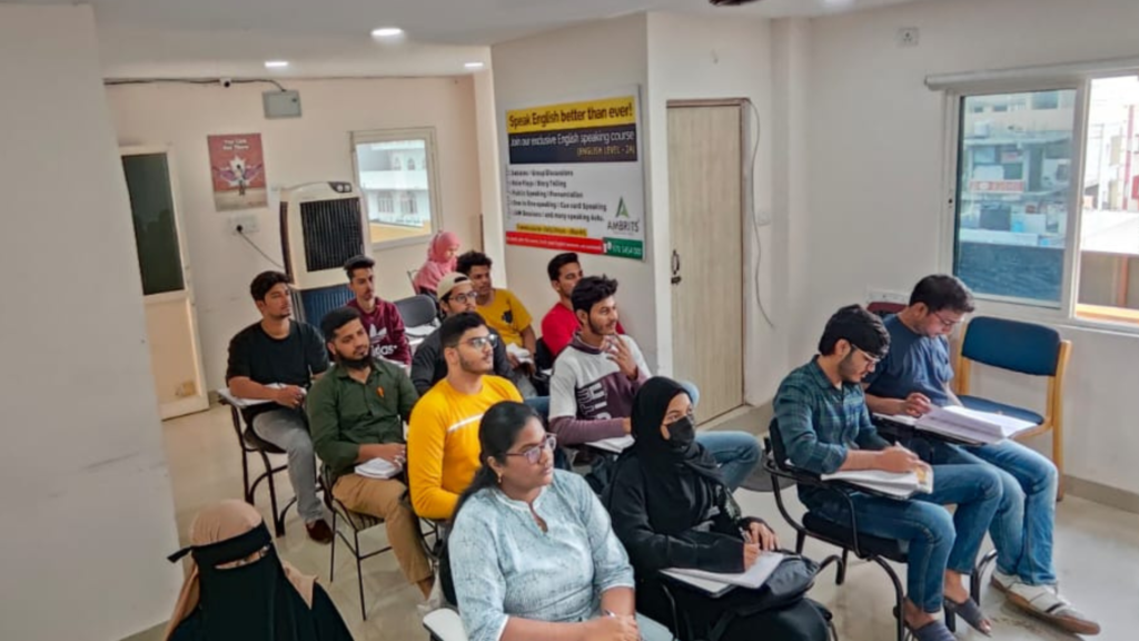 A Spoken English classroom session
